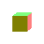 Colored faces showing the reference cube's world-space surface directions